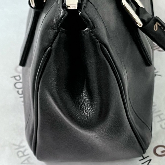 COACH ‘BONNIE’ VINTAGE BLACK GENUINE LEATHER SATCHEL BAG - Picture 5 of 15